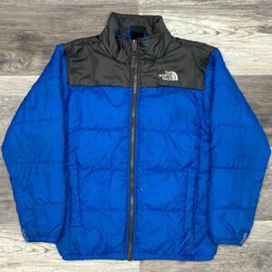 The North Face Blue‎ Black Boys Medium Insulated Quilted Puffer Jacket Gorpcore